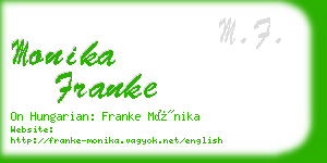 monika franke business card